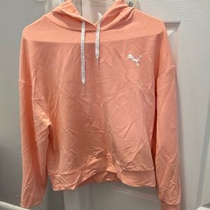 Puma Coral Hoodie with White Accents